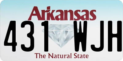 AR license plate 431WJH