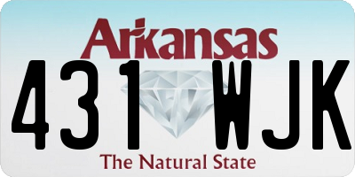 AR license plate 431WJK