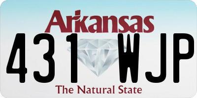 AR license plate 431WJP