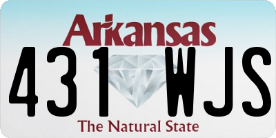 AR license plate 431WJS