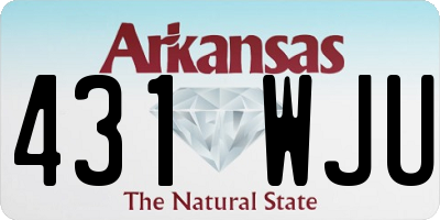 AR license plate 431WJU