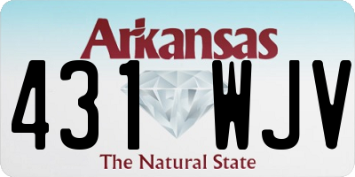 AR license plate 431WJV