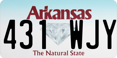 AR license plate 431WJY