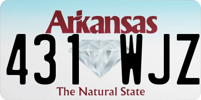 AR license plate 431WJZ