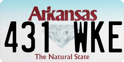 AR license plate 431WKE