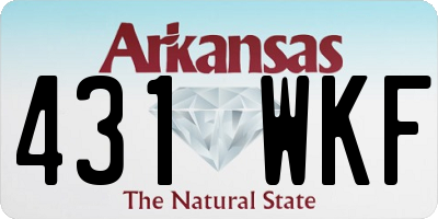 AR license plate 431WKF