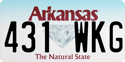 AR license plate 431WKG