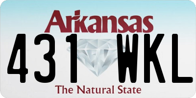 AR license plate 431WKL