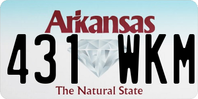 AR license plate 431WKM