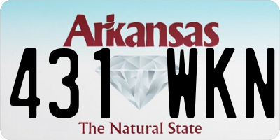 AR license plate 431WKN