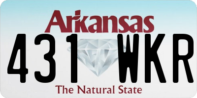 AR license plate 431WKR