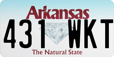AR license plate 431WKT