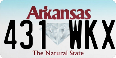 AR license plate 431WKX