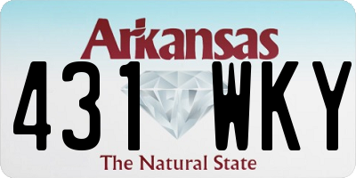 AR license plate 431WKY