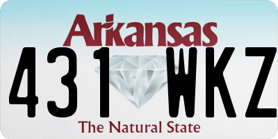 AR license plate 431WKZ