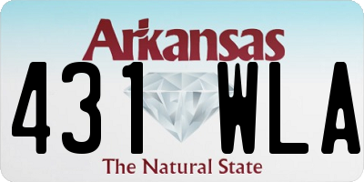 AR license plate 431WLA
