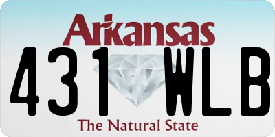 AR license plate 431WLB