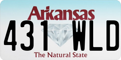 AR license plate 431WLD