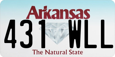 AR license plate 431WLL