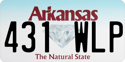 AR license plate 431WLP