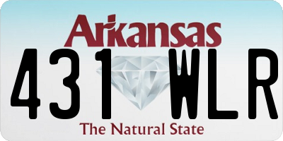 AR license plate 431WLR