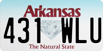 AR license plate 431WLU
