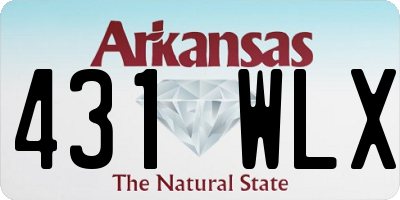 AR license plate 431WLX