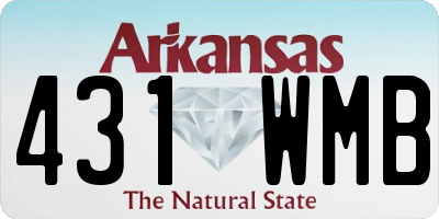 AR license plate 431WMB