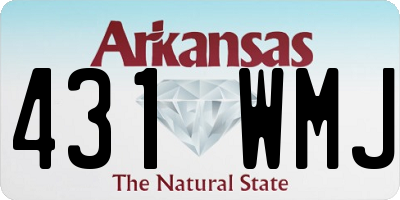 AR license plate 431WMJ
