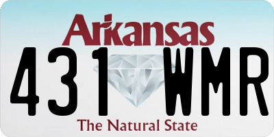 AR license plate 431WMR