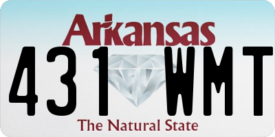 AR license plate 431WMT
