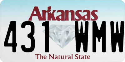 AR license plate 431WMW