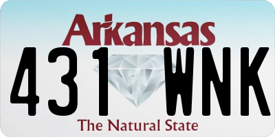 AR license plate 431WNK