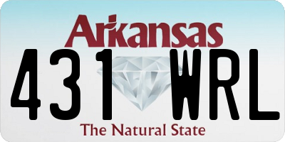 AR license plate 431WRL