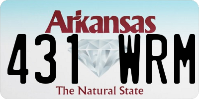 AR license plate 431WRM