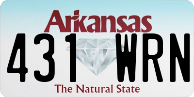 AR license plate 431WRN