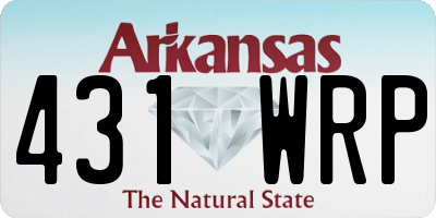 AR license plate 431WRP