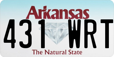AR license plate 431WRT