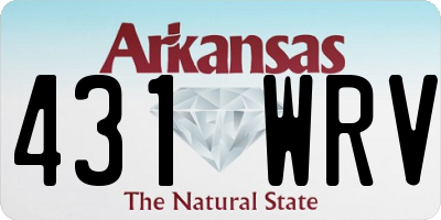 AR license plate 431WRV