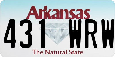 AR license plate 431WRW