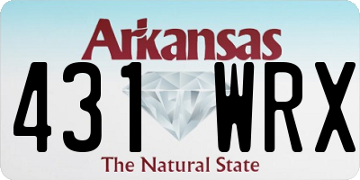 AR license plate 431WRX