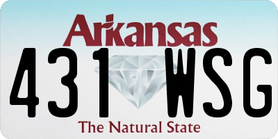 AR license plate 431WSG