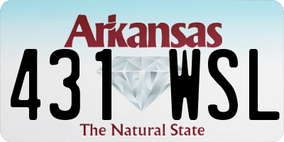 AR license plate 431WSL