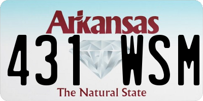 AR license plate 431WSM