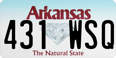 AR license plate 431WSQ