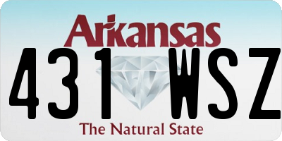 AR license plate 431WSZ