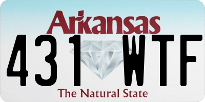 AR license plate 431WTF