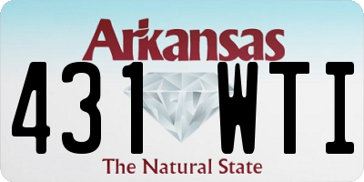 AR license plate 431WTI
