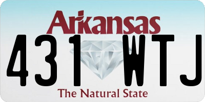 AR license plate 431WTJ