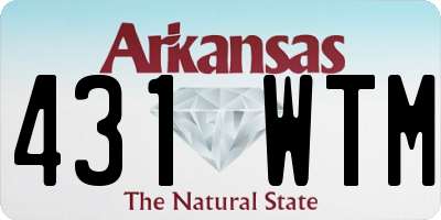 AR license plate 431WTM